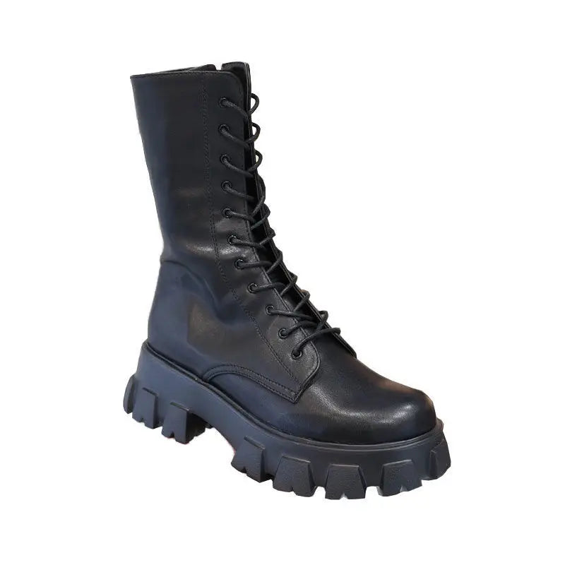 Mid Calf Boots Autumn Winter Fashion