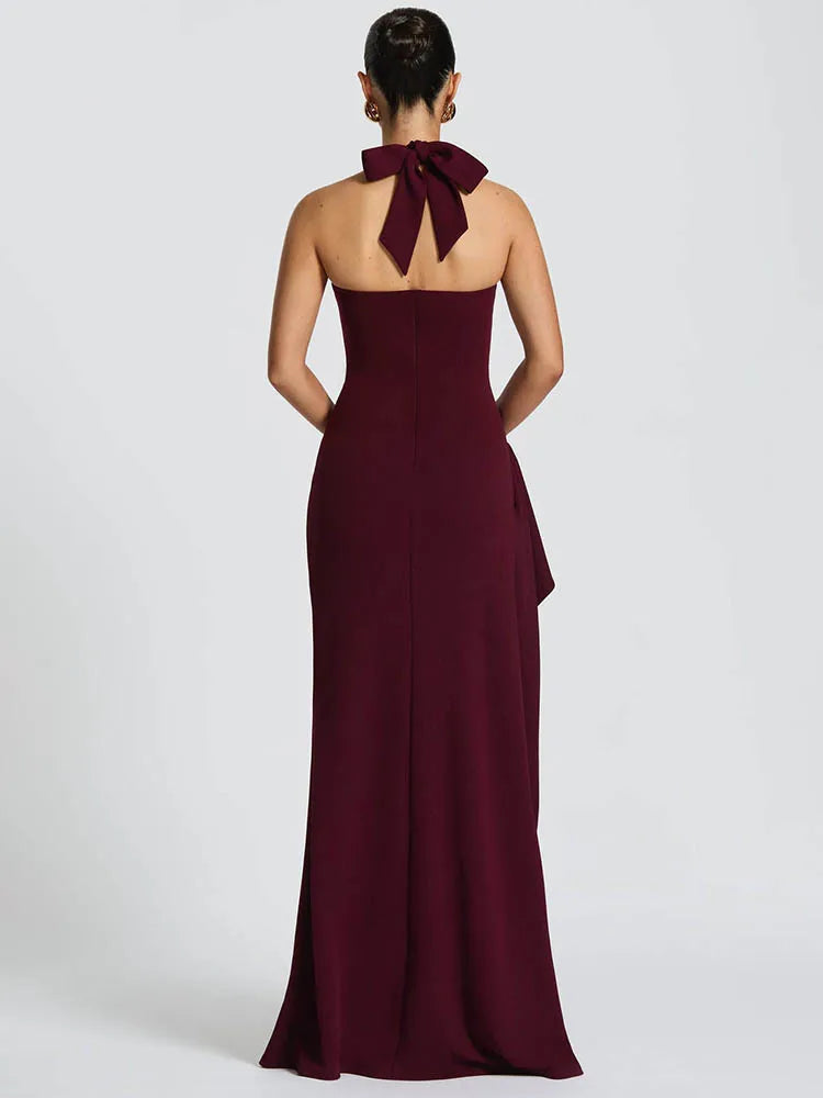 Halter Backless Sexy Maxi Dress Fashion