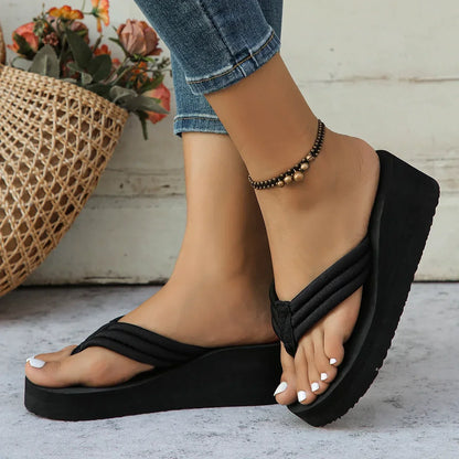 Womens Stylish Ultra Light Flip Flops Slides