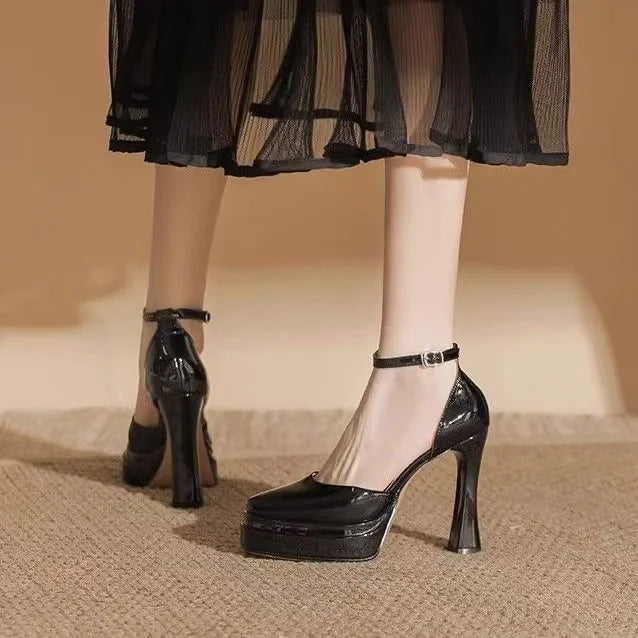 Platform Heels – women’s high heels with ankle strap