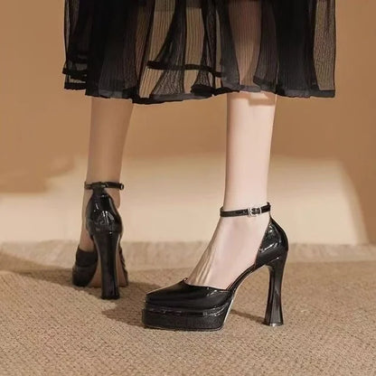 Platform Heels – women’s high heels with ankle strap