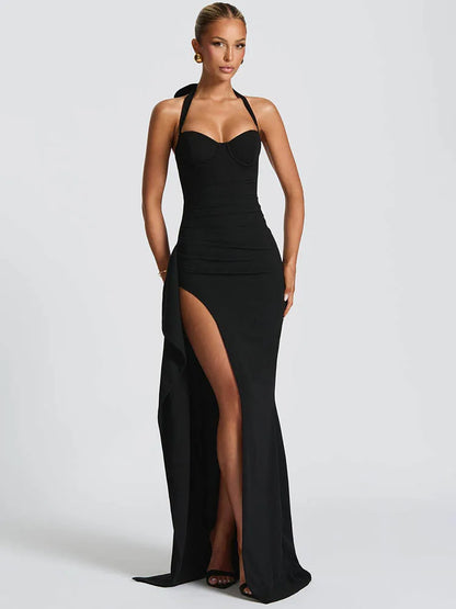 Halter Backless Sexy Maxi Dress Fashion