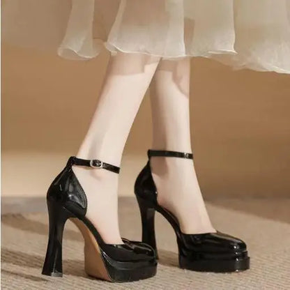Platform Heels – women’s high heels with ankle strap