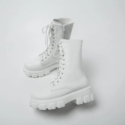 Mid Calf Boots Autumn Winter Fashion
