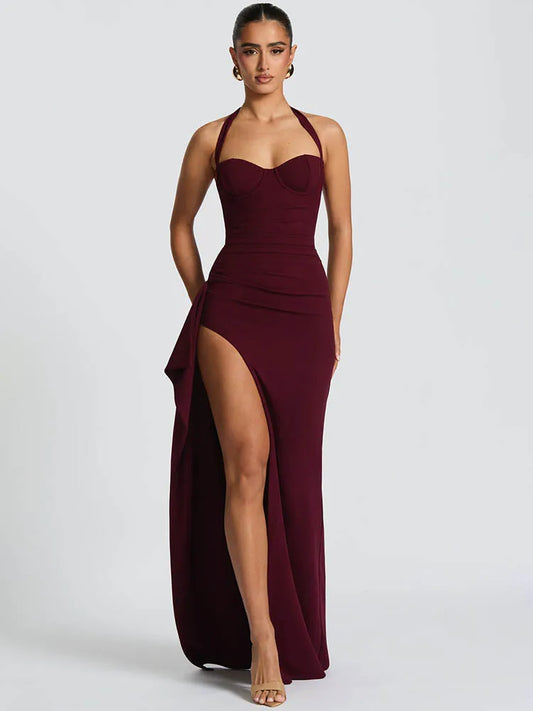 Halter Backless Sexy Maxi Dress Fashion