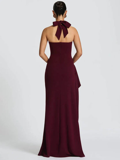 Halter Backless Sexy Maxi Dress Fashion